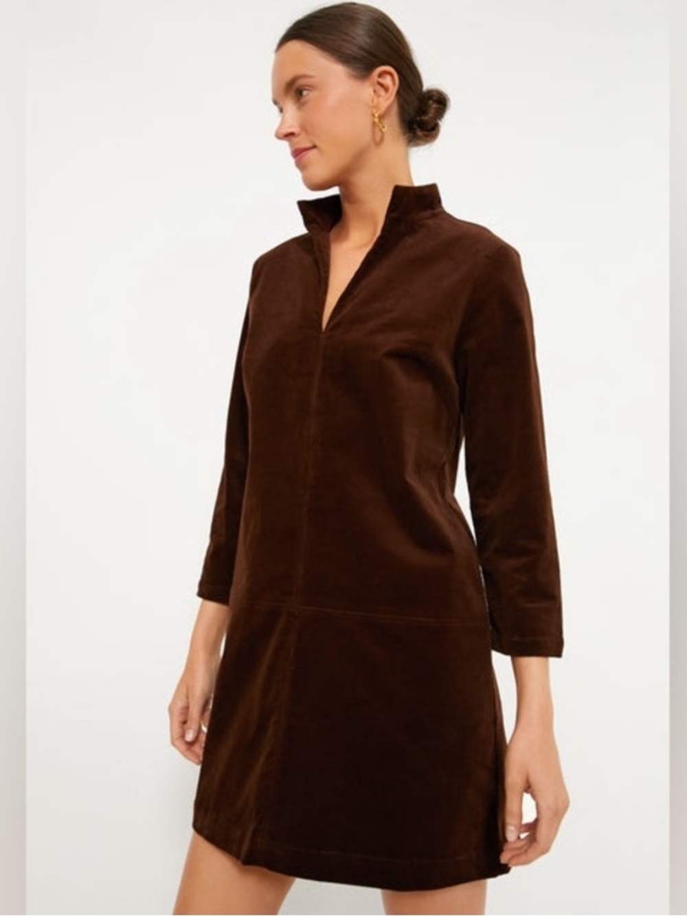 Tuckernuck Brown Corduroy Clifton Mini Dress Size Small New